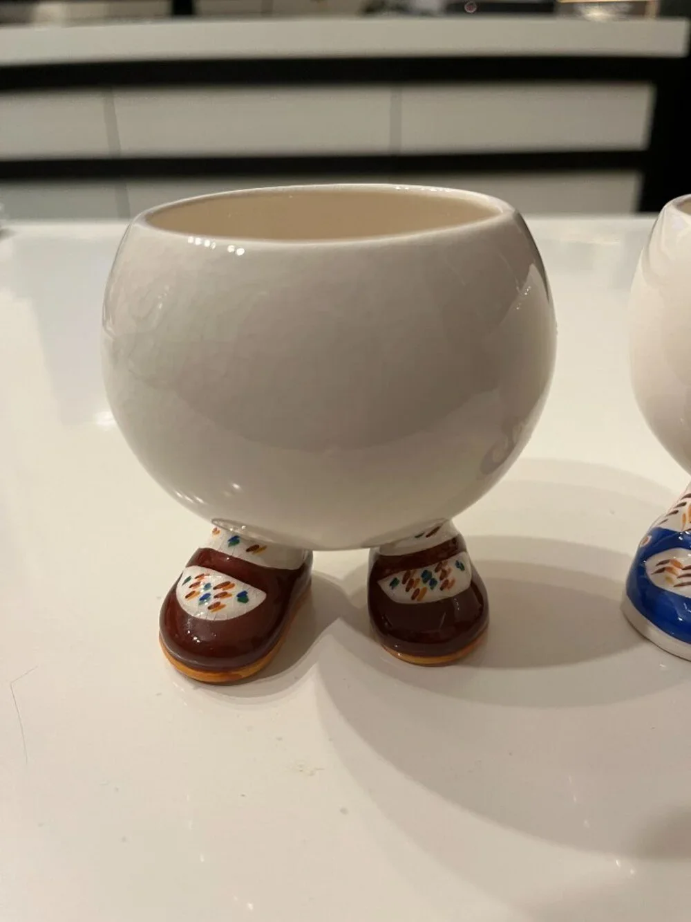 Vintage 1970s Carlton Ware Walking Ware Ceramic Creamer and Sugar Bowl Set